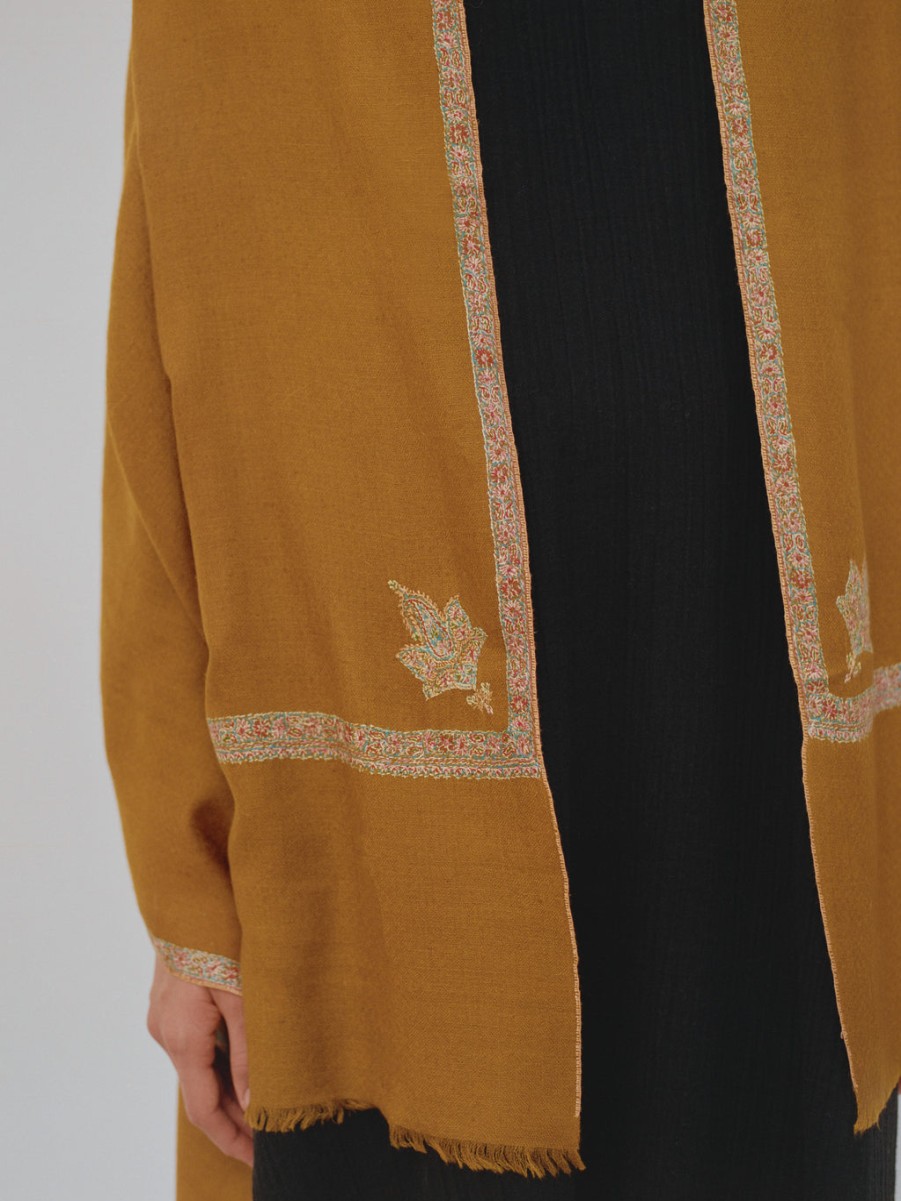 Accessories UNTITLED DESIGN LLP | Yaser Shaw Embroidered Pashmina Shawl,