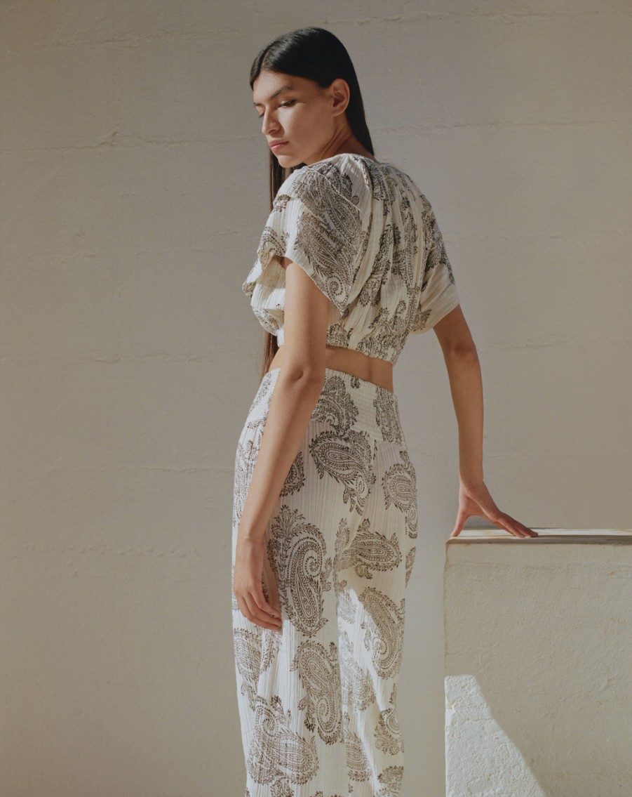 Bottoms UNTITLED DESIGN LLP | Maya Flare Blockprint Pants,