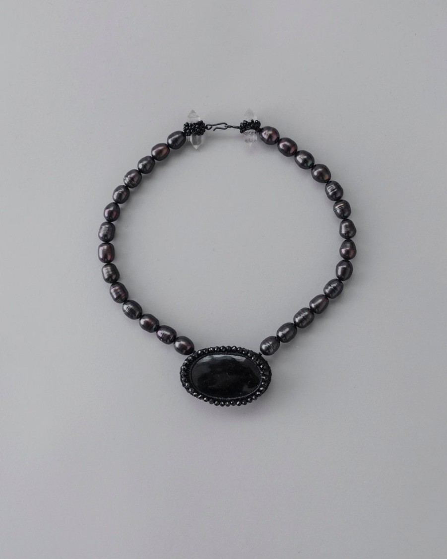 Accessories UNTITLED DESIGN LLP | Black Pearl Necklace