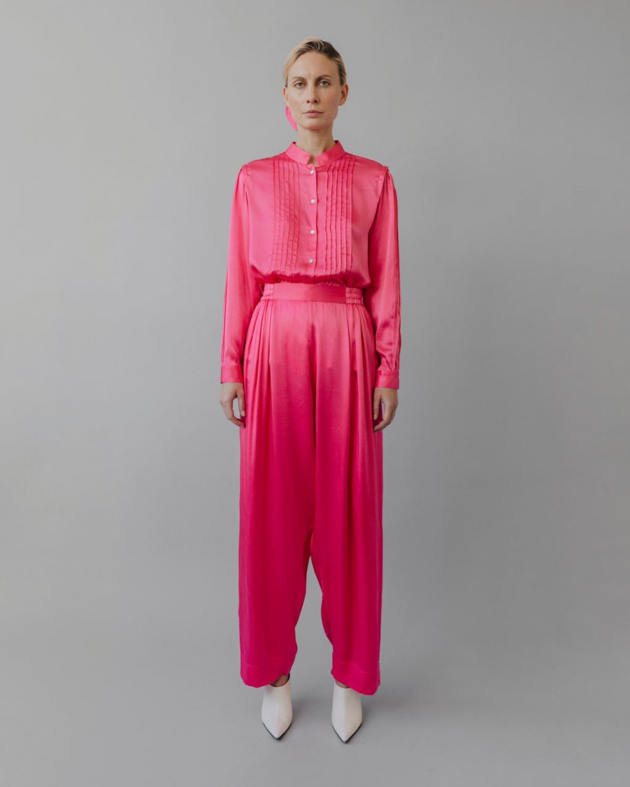 Bottoms UNTITLED DESIGN LLP | Raj Pleated Satin Pants,