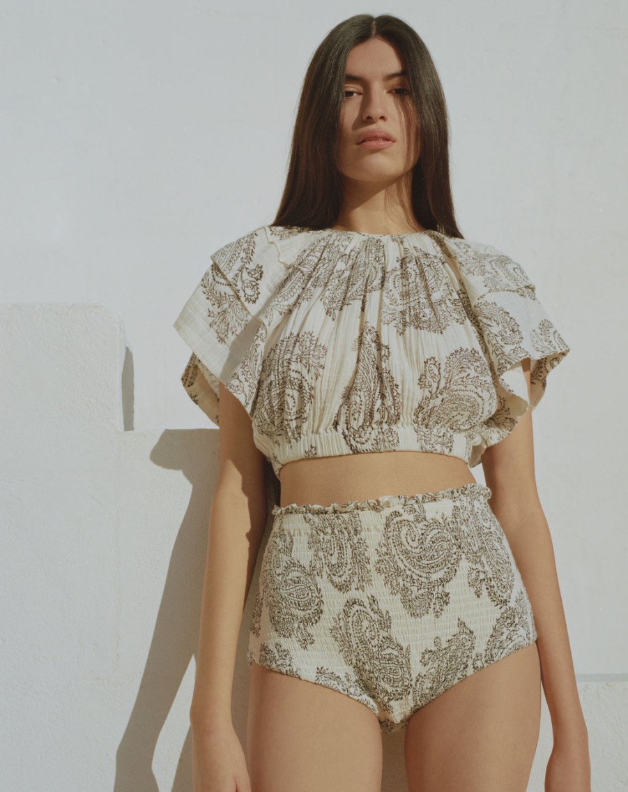 Bottoms UNTITLED DESIGN LLP | Choo-Ha High-Waist Blockprint Bloomer,