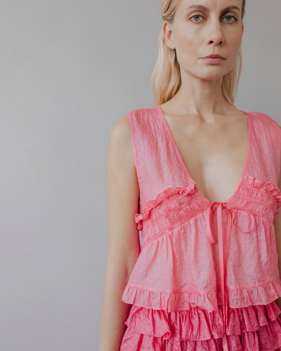 Holiday UNTITLED DESIGN LLP | Edie Ruffle Tussar Top,