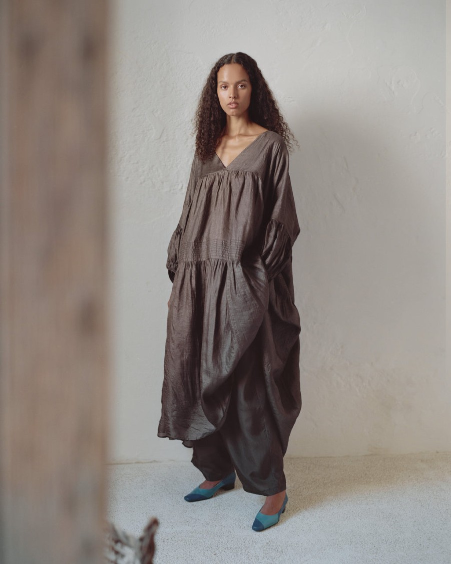 Dresses UNTITLED DESIGN LLP | Airi Tussar Maxi Dress,